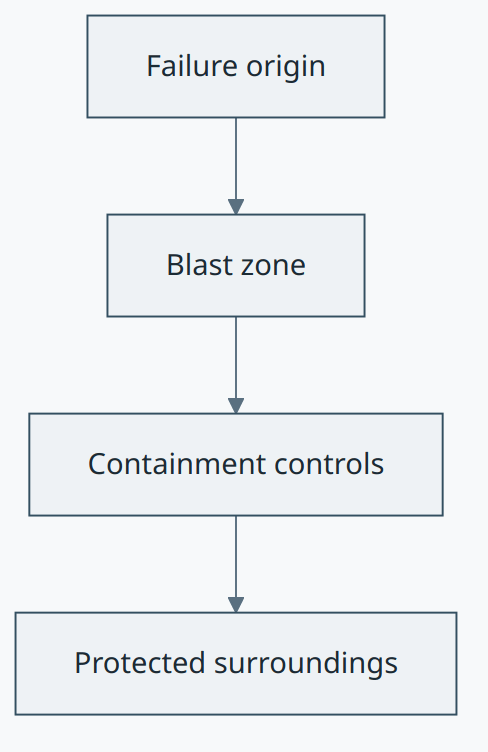 Blast radius concept diagram